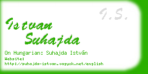 istvan suhajda business card